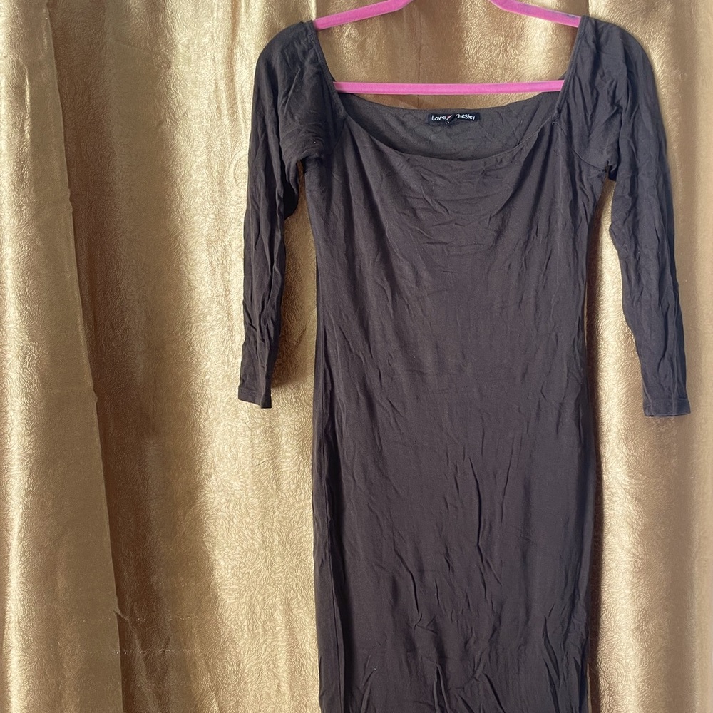 Olive green dress